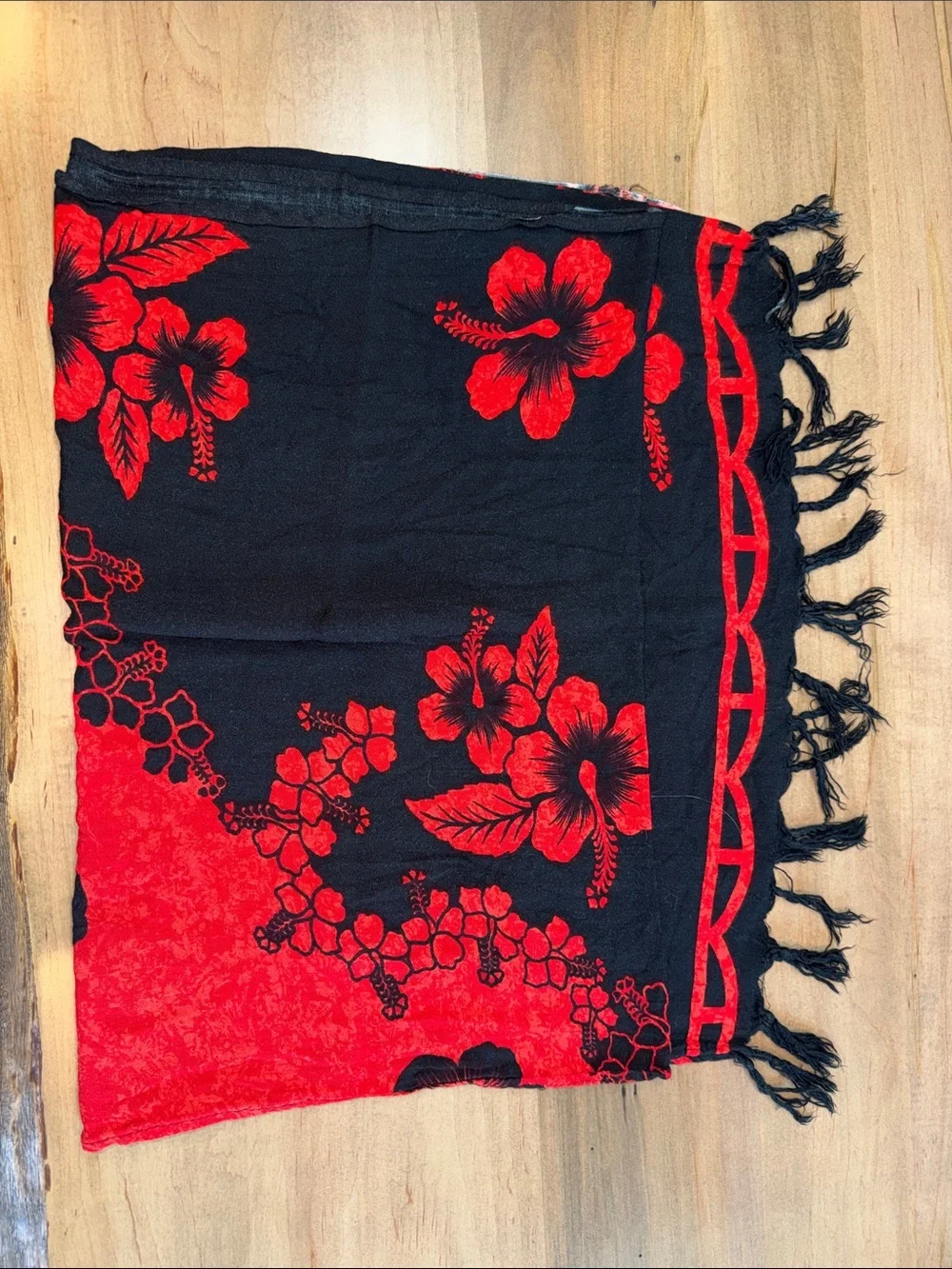 4 Women’s Floral Fringe Beach Shorts - Orange, Brown, Black, Neon Green, Red